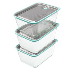 LUVELE FRESH VACUUM CONTAINER SET | THREE PIECE SET 2.5L